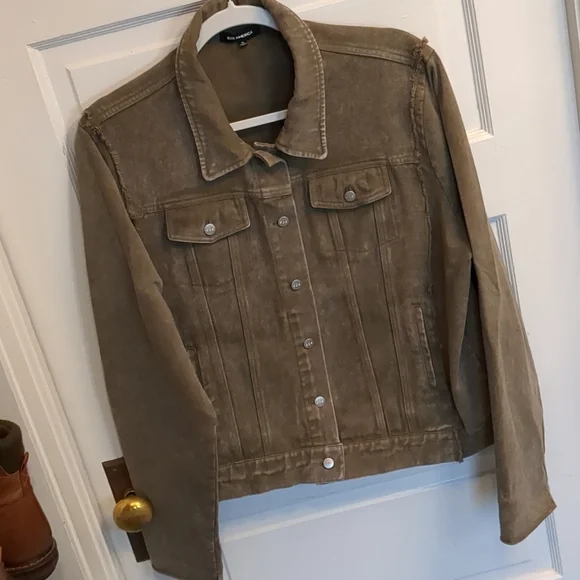 525 French Terry Olive Drab Green Denim Jacket XL - Picture 6 of 12